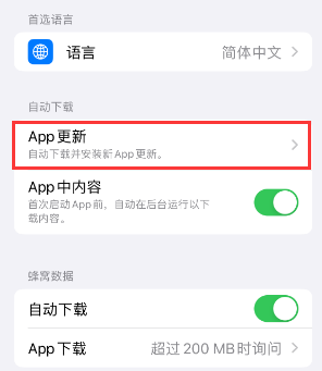 胡市镇苹果15维修中心如何让iPhone15APP自动更新